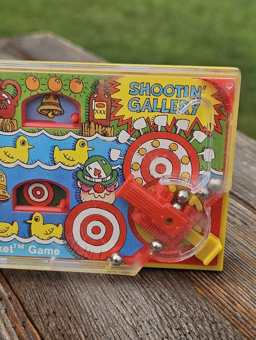 CARNIVAL DUCK HUNT Vintage 1976 Tomy Pocket Game Shooting Gallery Handheld Toy